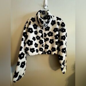 HYFVE Black and White Floral Jacket